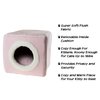 Pet Adobe Indoor Cat Pet Bed Cave, Enclosed Cavern with Removable Cushion Pad for Cats/Small Animals | Pink 650334CGD